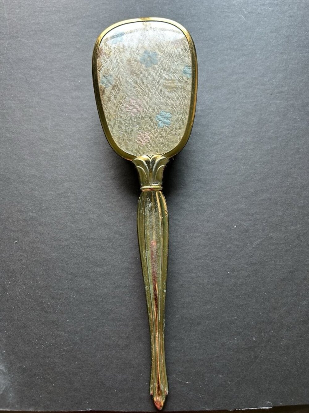 Mid Century Vintage Hair Brush Metal Handle